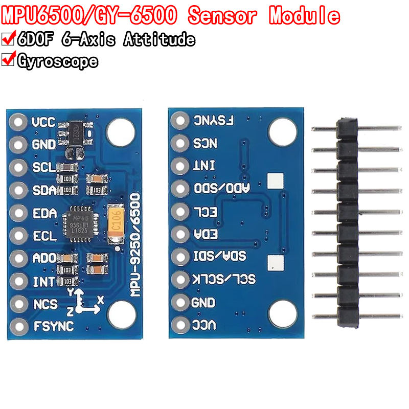 Accelerometer Mpu6050 - IIC I2C SPI MPU6500 MPU-6500 6-осевой