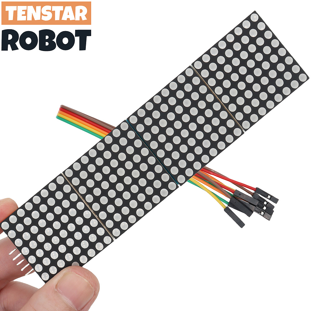 Line Follower Robot - MAX7219 Матричный модуль Микроконтроллер 4 в