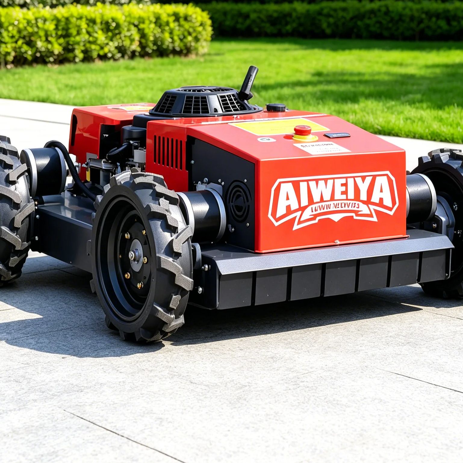 Robot Wheel - Робот-газонокосилка с индивидуальной настройкой, полноприводная, с