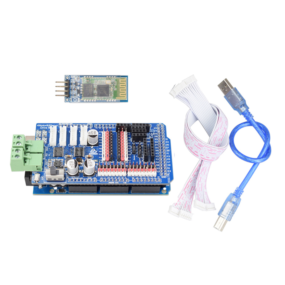 Robot Arm Kit - Arduino Mega2560 RC Control 4WD робот-автомобиль
