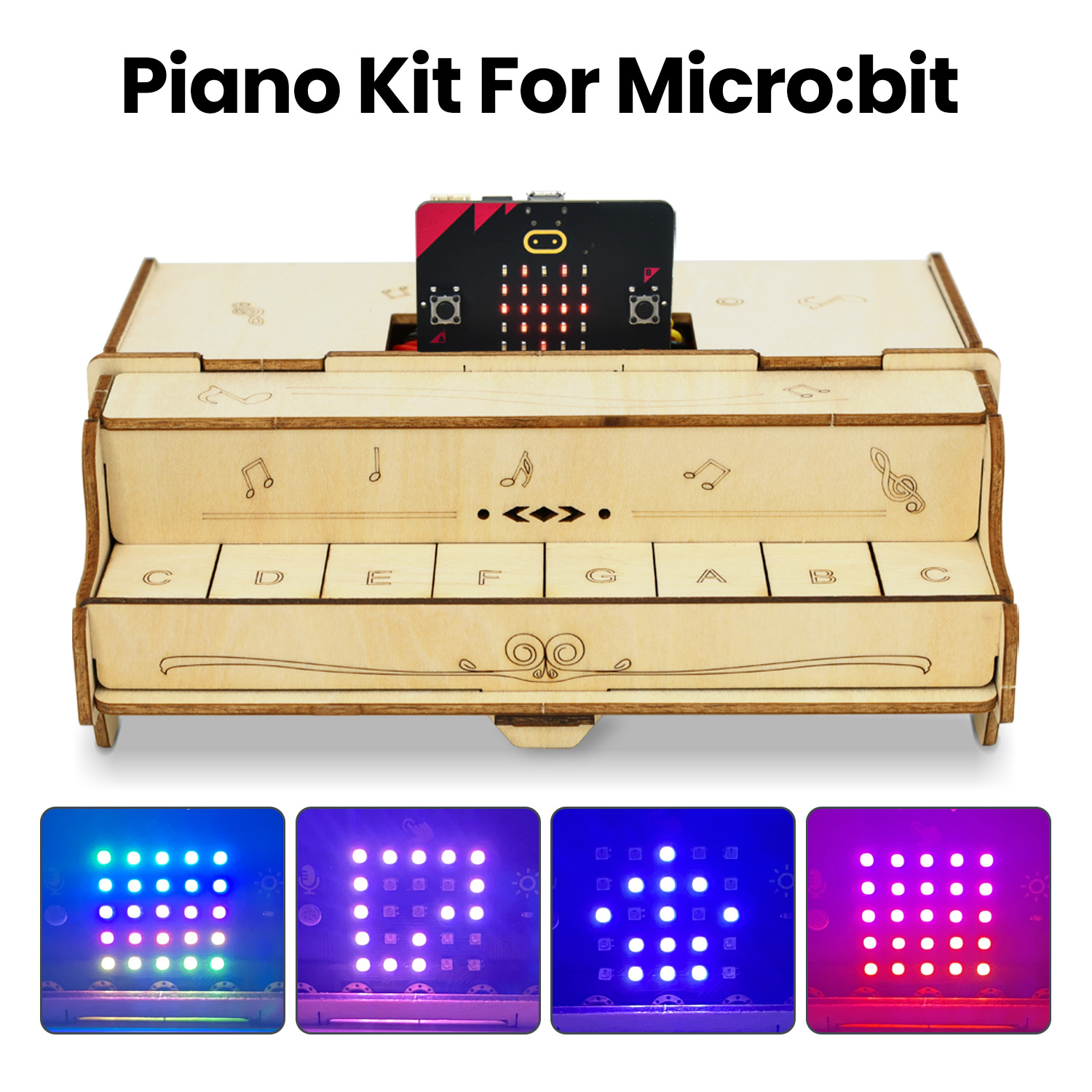 Microbit Robot - Обучающий набор Keyestudio ESP32, пианино с
