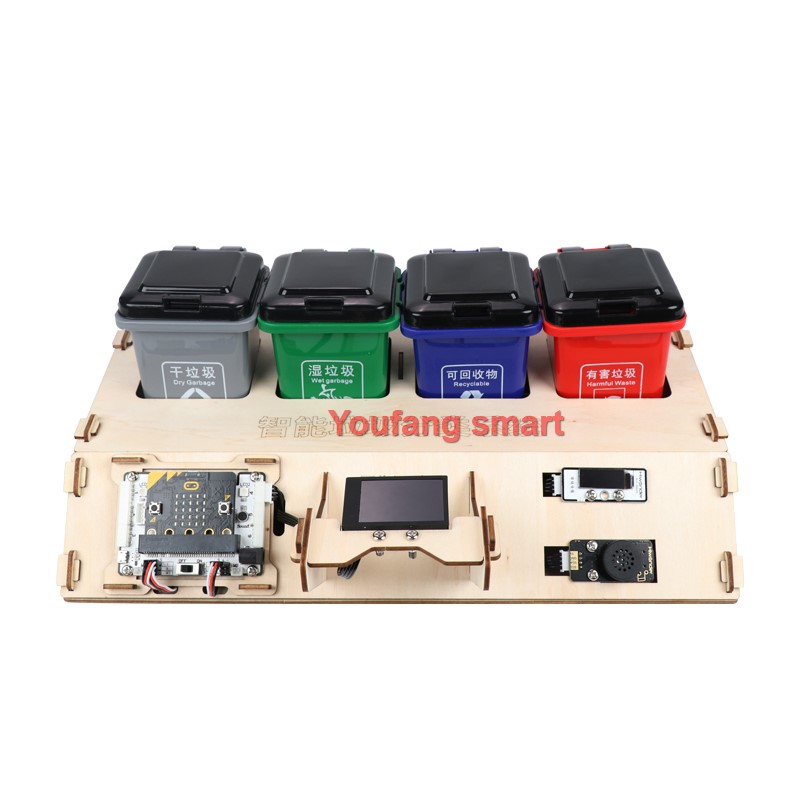 Microbit Robot - Робот-сортировщик отходов, интеллектуальная классификация отходов с