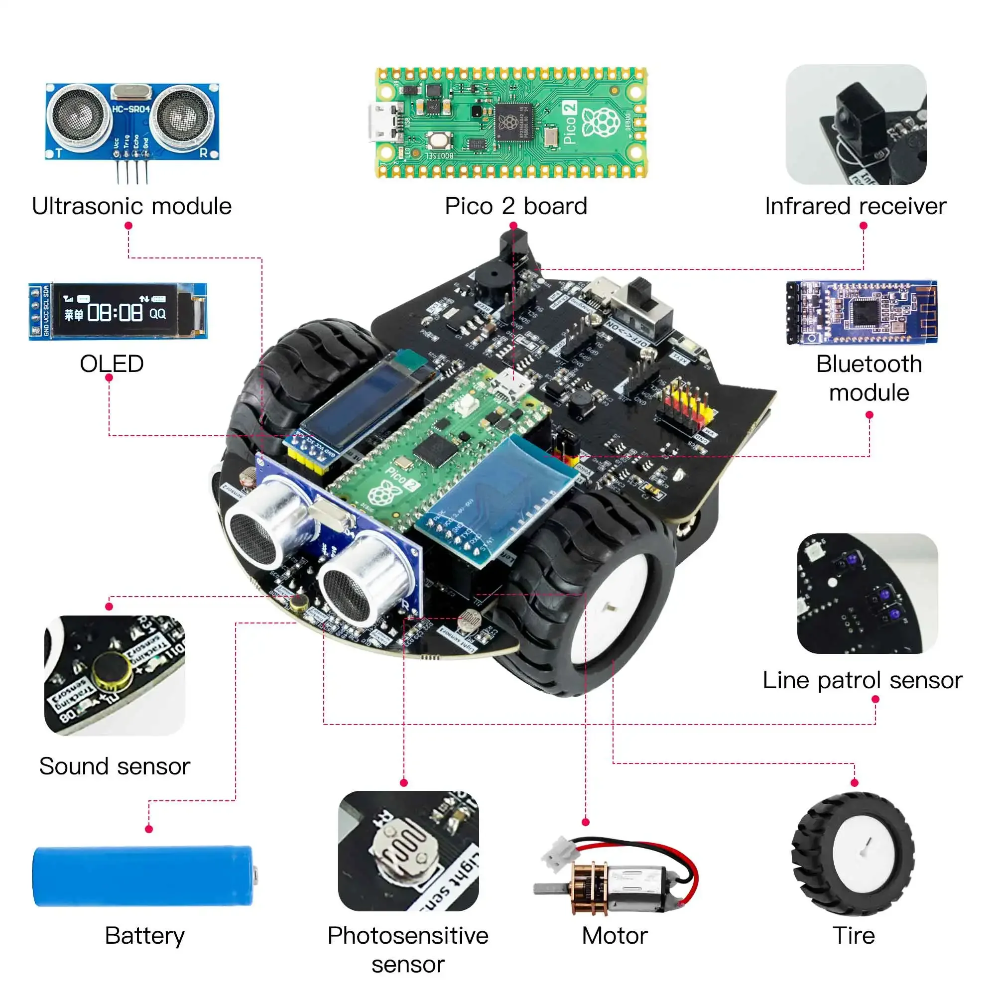 Автомобильный комплект робота  – обзор и цена Robot Car Kit