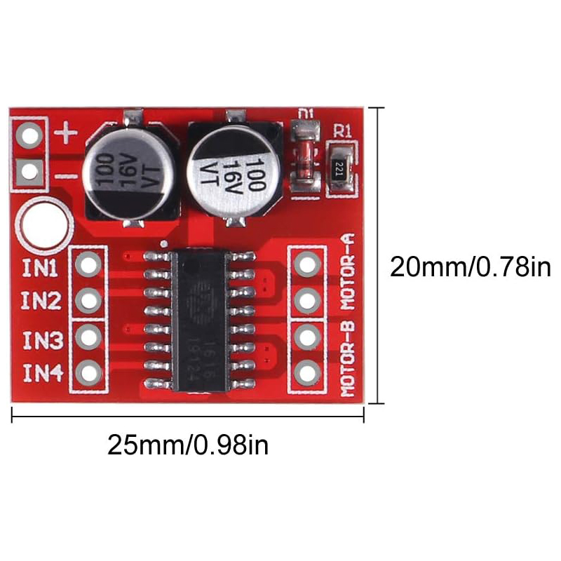 4/10 шт. MX1508 модуль драйвер – обзор и цена Motor Driver L298N