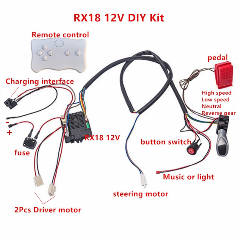 Детский электромобиль DIY моди – обзор и цена Robot Car Kit