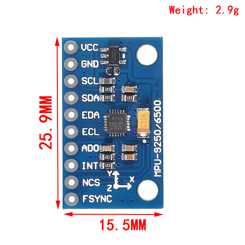 IIC I2C SPI MPU6500 MPU-6500 6 – обзор и цена Accelerometer Mpu6050
