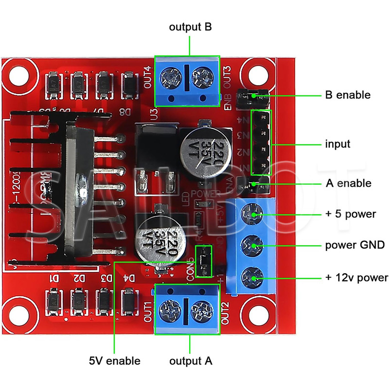 1/5/10 шт. L298N драйвер двига – обзор и цена Motor Driver L298N