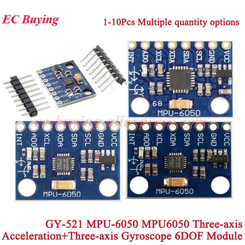 1-10 шт. GY-521 MPU-6050 MPU60 – обзор и цена Accelerometer Mpu6050