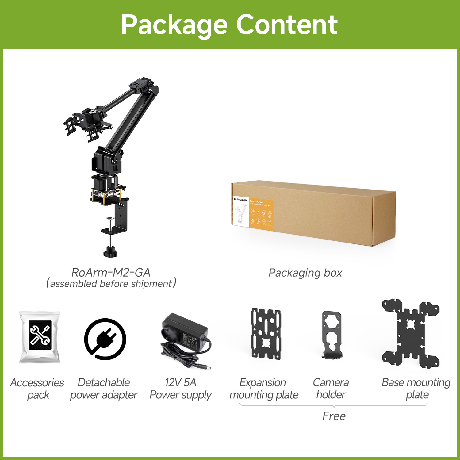 Комплект настольного роботизир – обзор и цена Robot Arm Kit