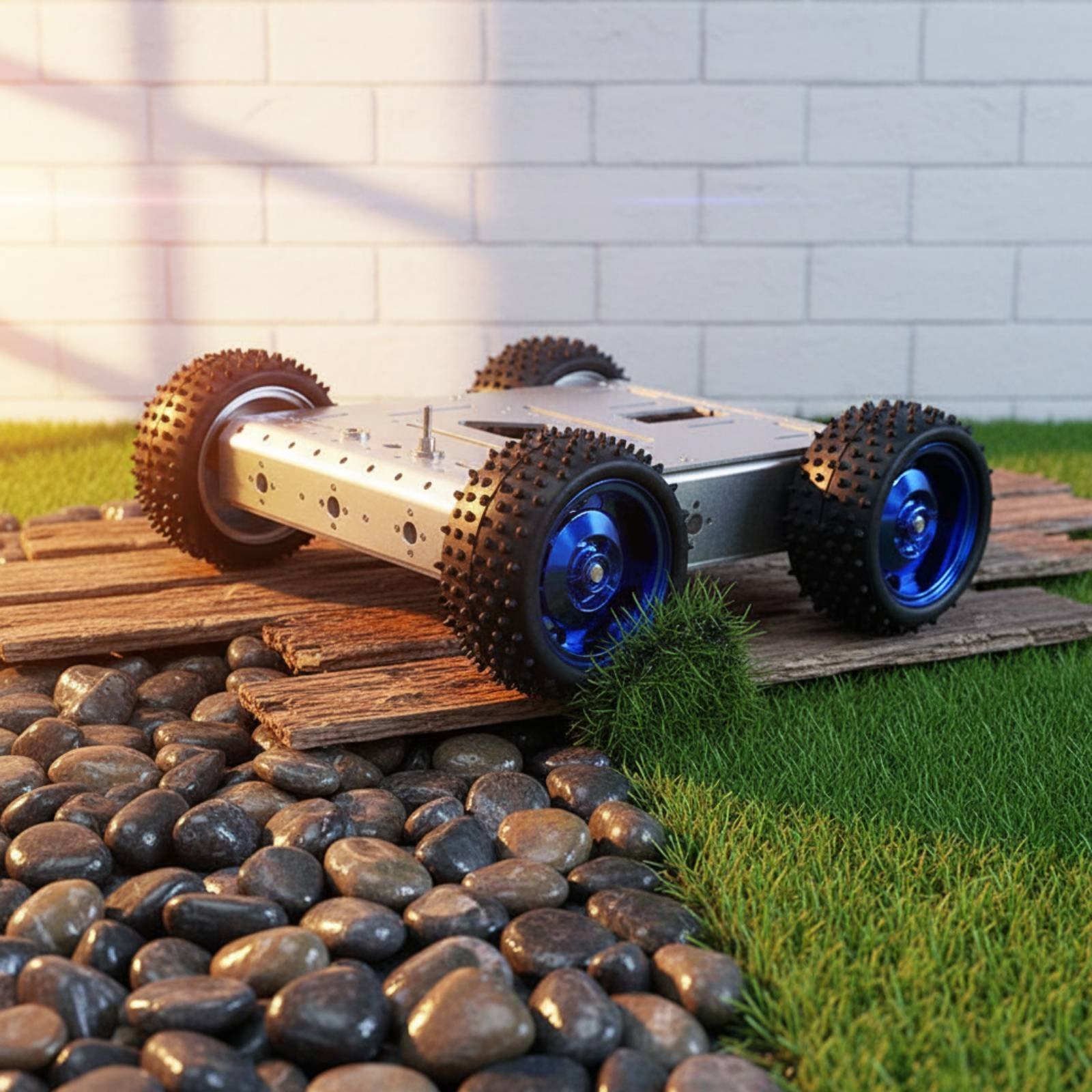 Умное шасси для автомобиля 4WD – обзор и цена Robot Car Kit